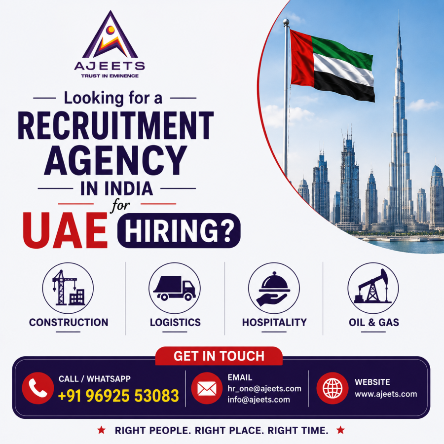 Looking for Recruitment Agency in India for UAE Hiring