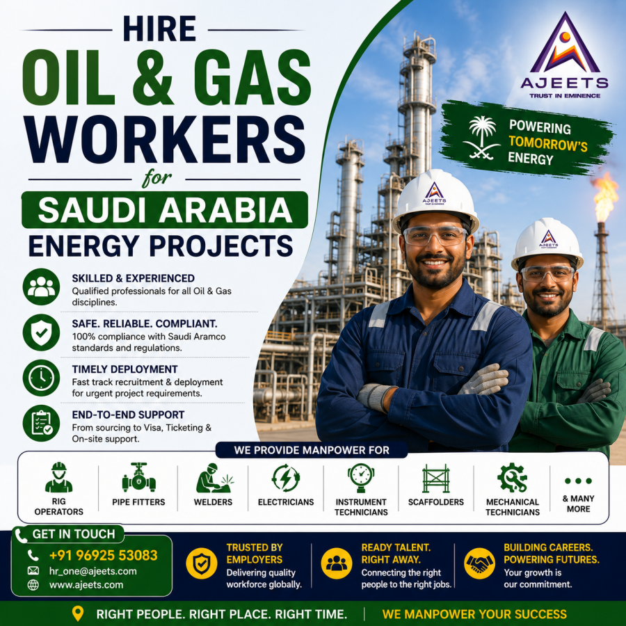 Hire Oil &amp; Gas Workers for Dammam Energy Projects